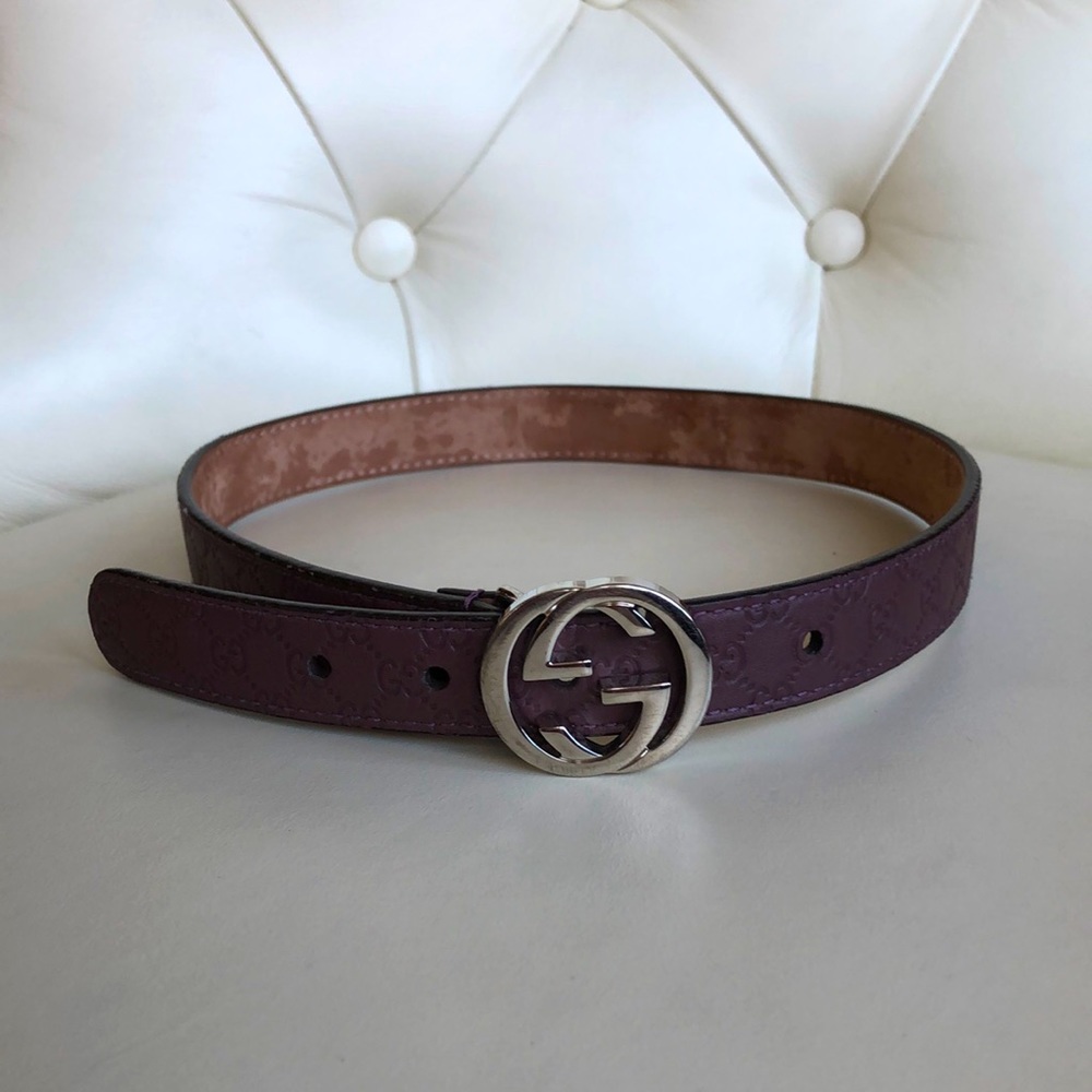 Gucci GG Signature Belt kids leather S 2-4 years